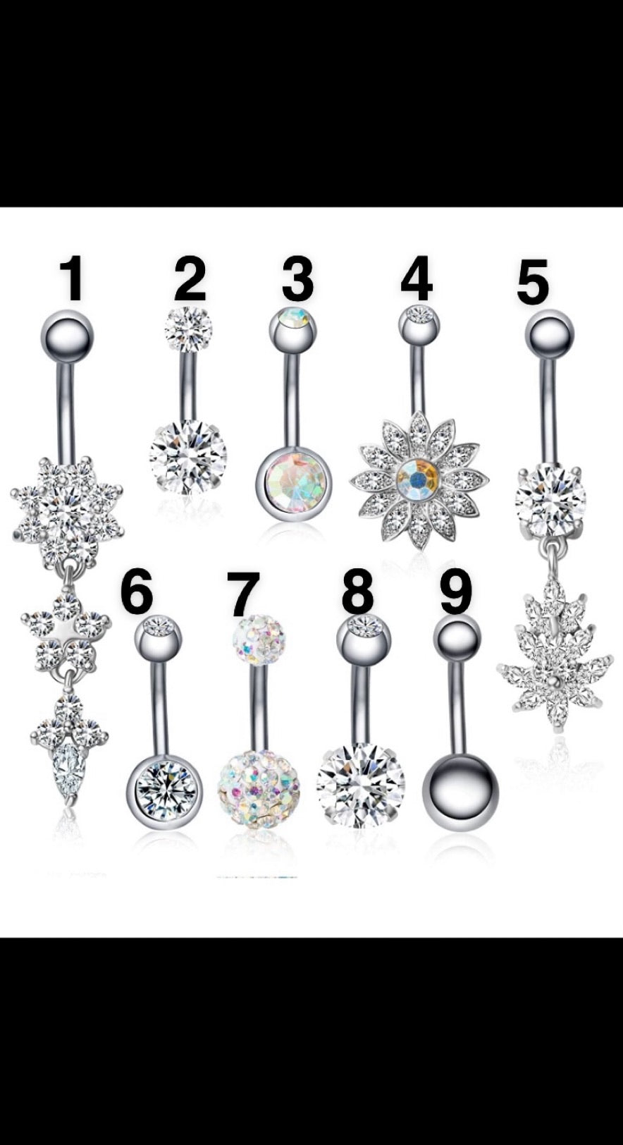 Belly Rings- Silver